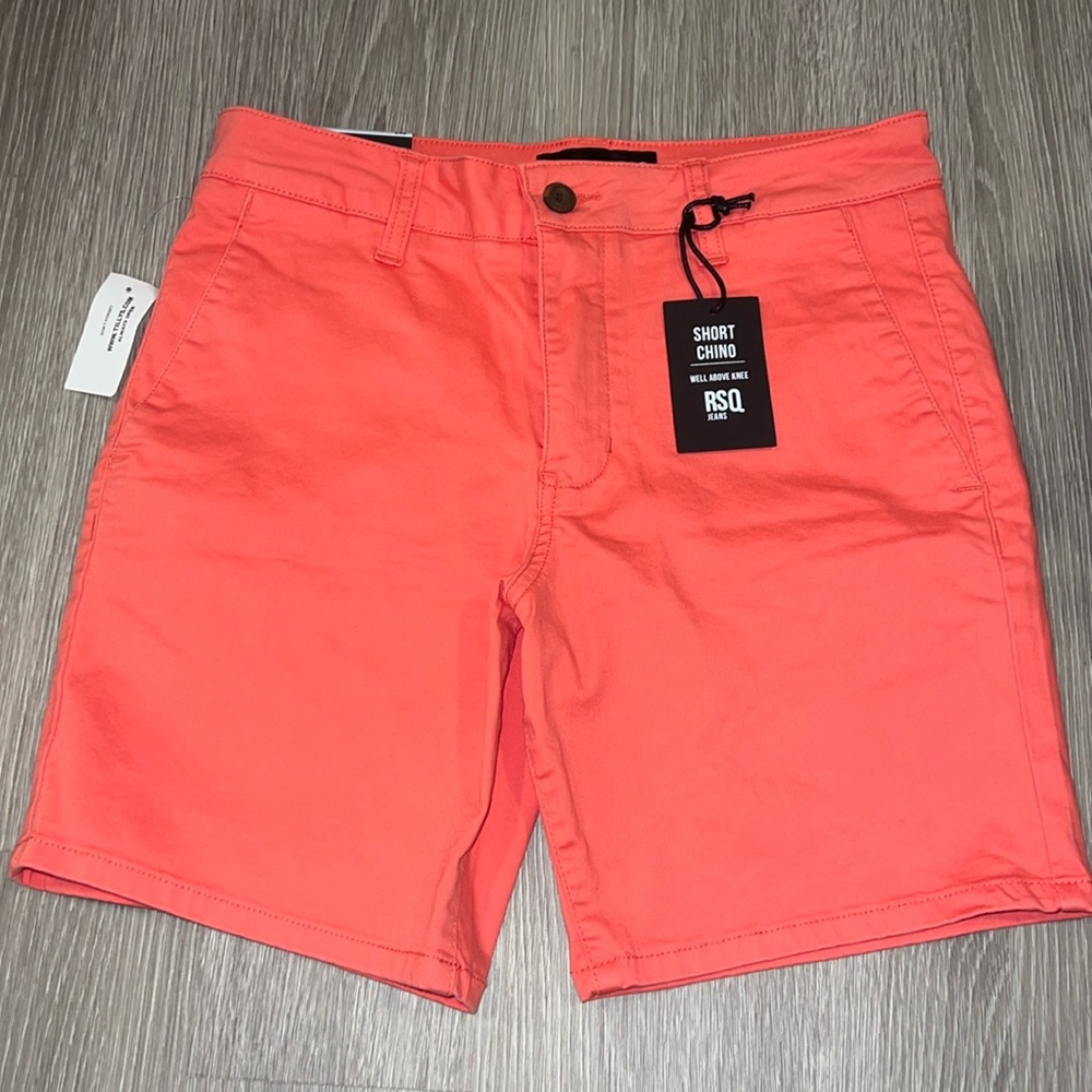 Men’s Coral Chino Shorts Brand New